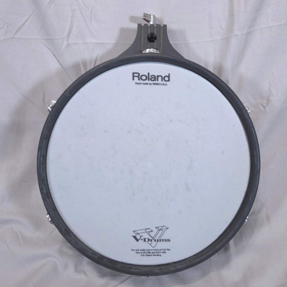 Roland PD-125 BC V-Drums 12 inch Dual Trigger Mesh Pad Black Chrome Snare Tom